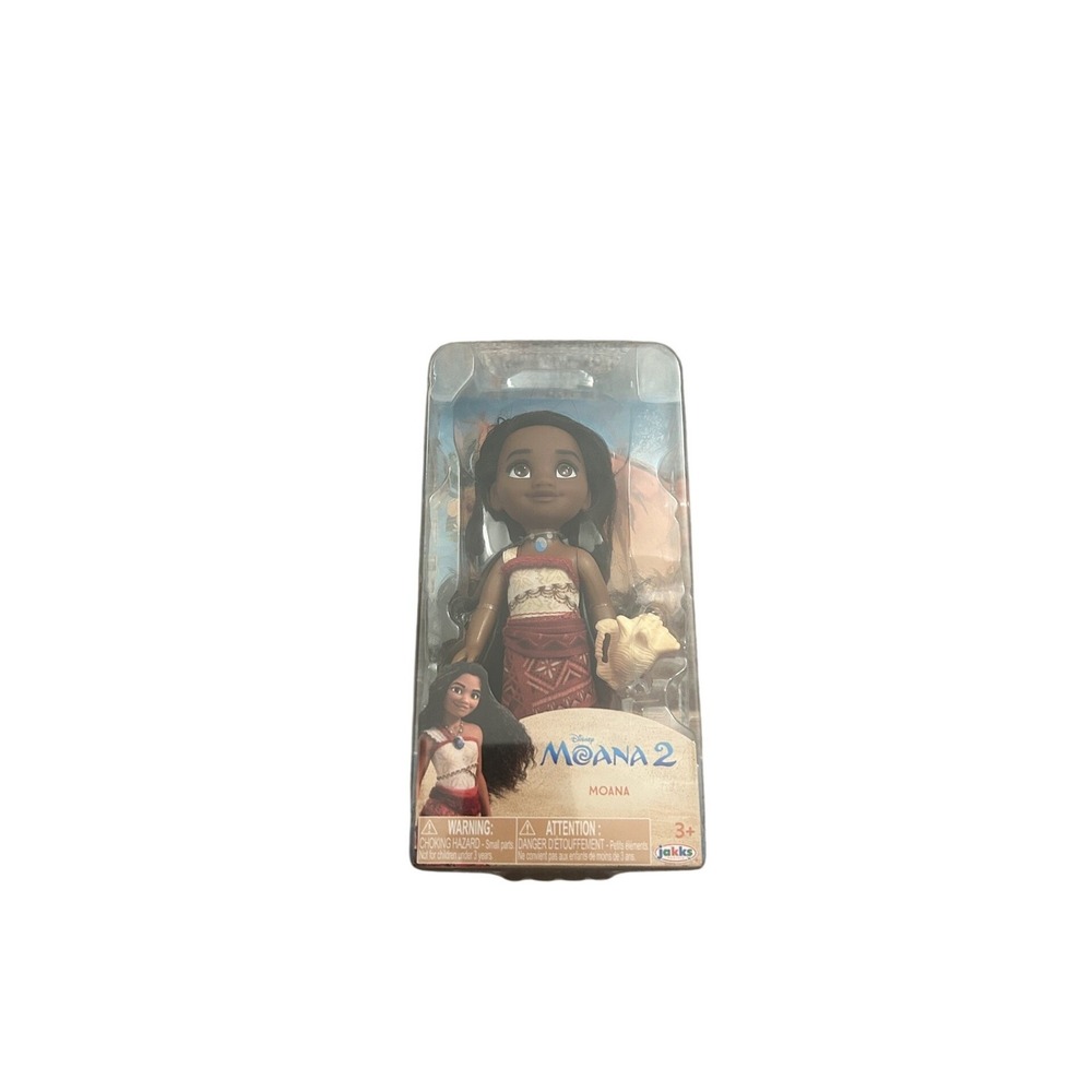 Jakks Moana 2 Petite Doll Kids‎ OS Brown New Disney Movie Figure Conch Shell